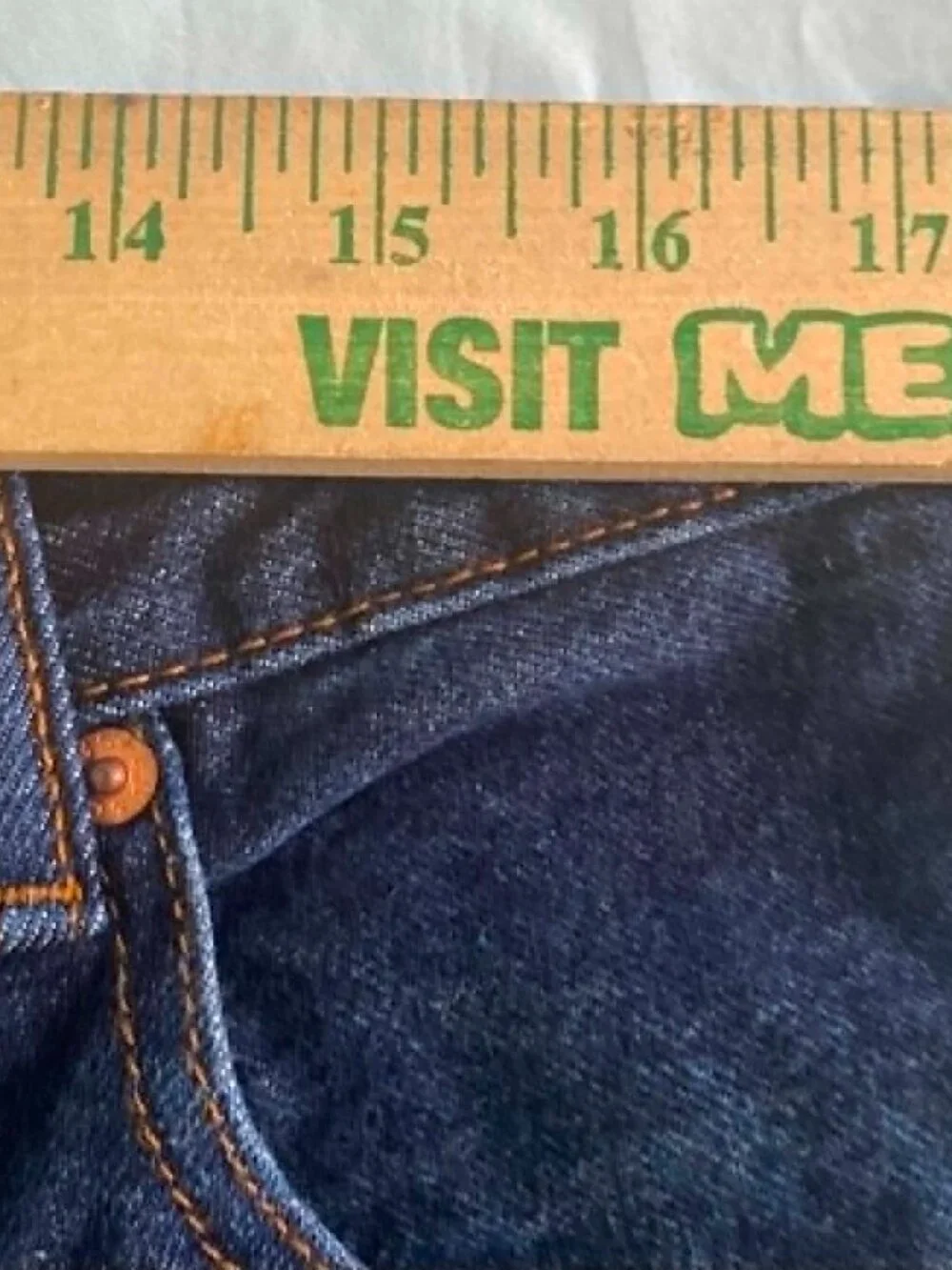 Levi's 517 Bootcut Jeans Men's 36x34 Dark Wash Blue Denim Made in Mexico